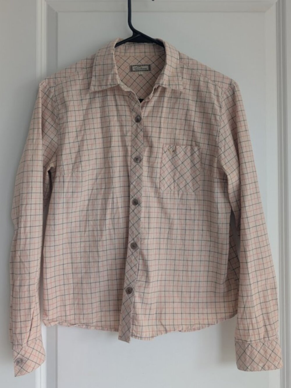 Thomas Burberry. Plaid button-down shirt.